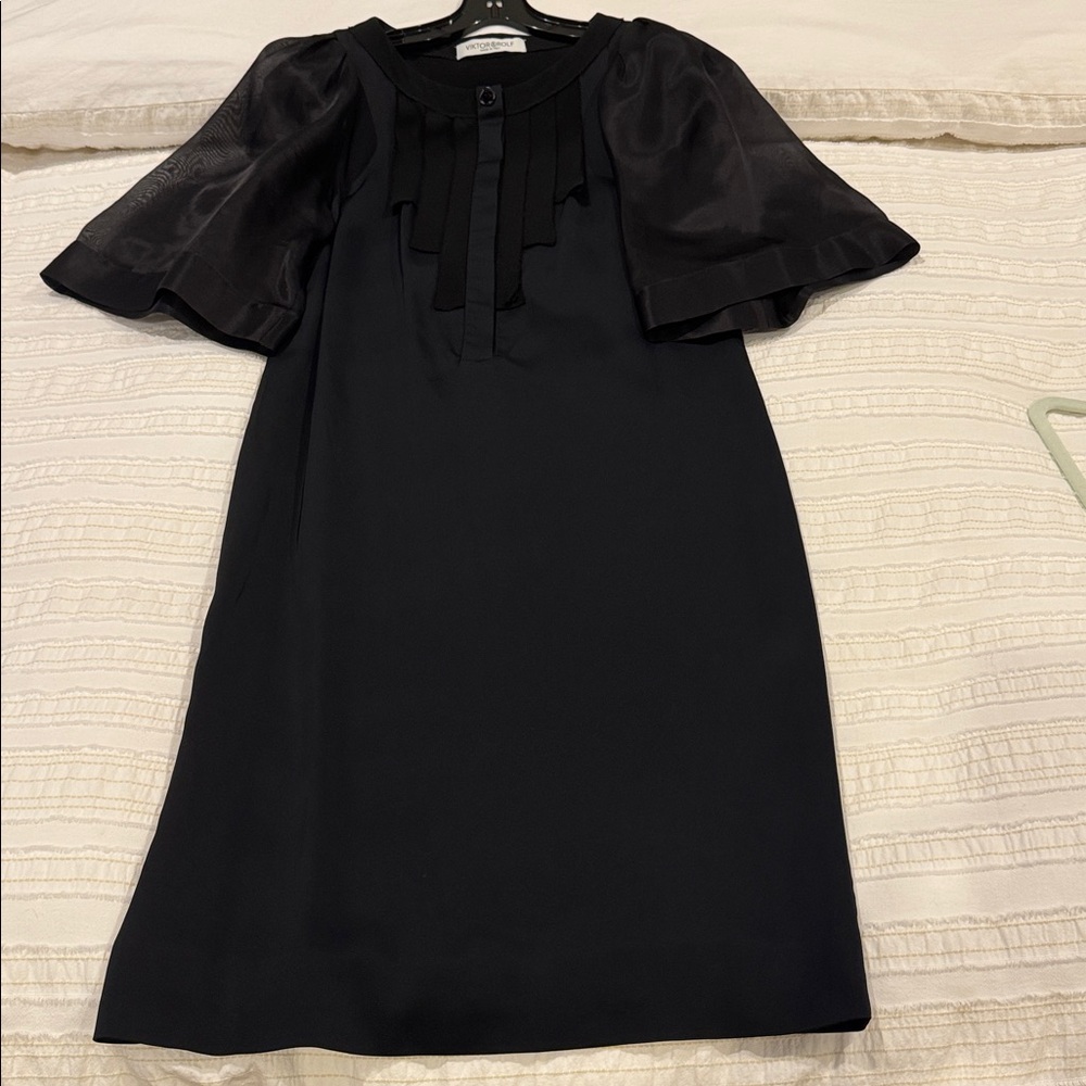 Viktor & Rolf Black Dress with Button Detail